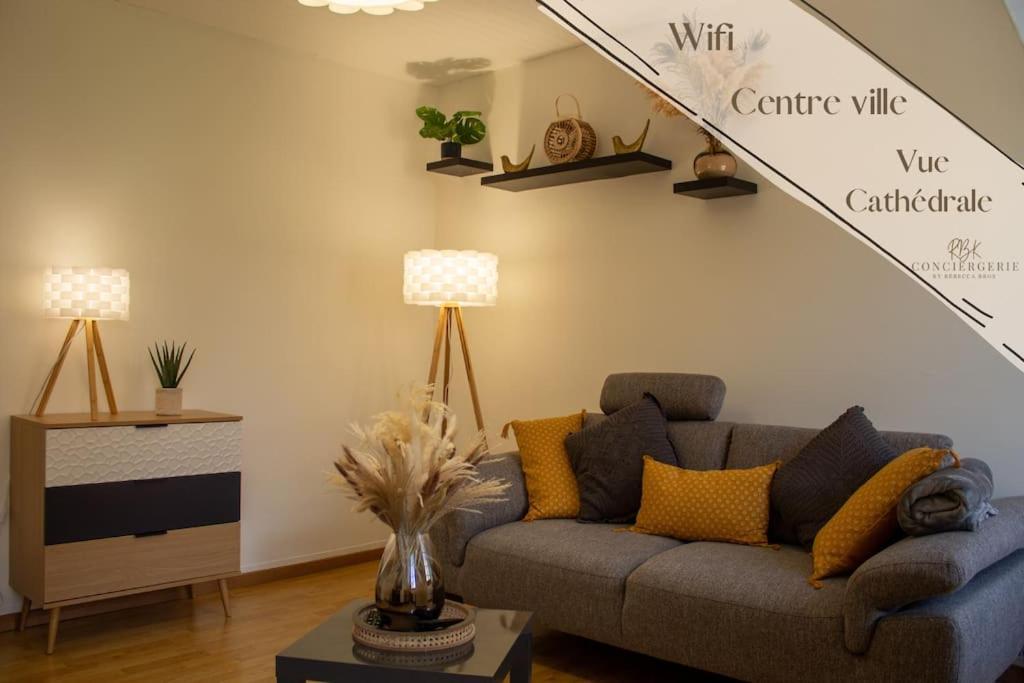 Mende Sweet Home - Vue Cathedrale - Wifi - Centre Ville Εξωτερικό φωτογραφία